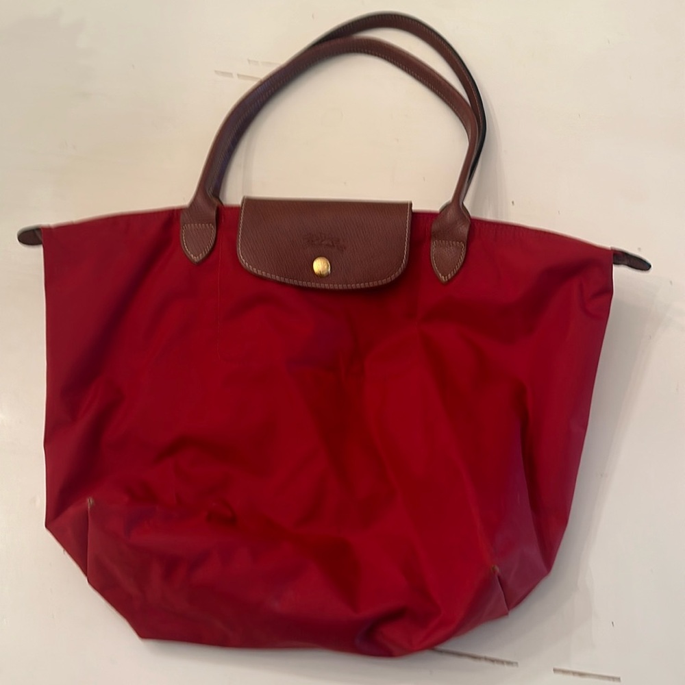 LONGCHAMP Le Pliage Tote Red